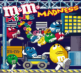 M&M's Minis Madness (USA) Title Screen